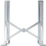 StarTech.com Foldable Laptop Riser Stand, Portable Height Adjustable Ergonomic Laptop Stand, Ventilated Aluminum Frame Supports 22lb (10Kg), Tilt/Raised/Angled Laptop/Tablet Stand, Collapsible Design (LAPTOP-RISER-BAR)