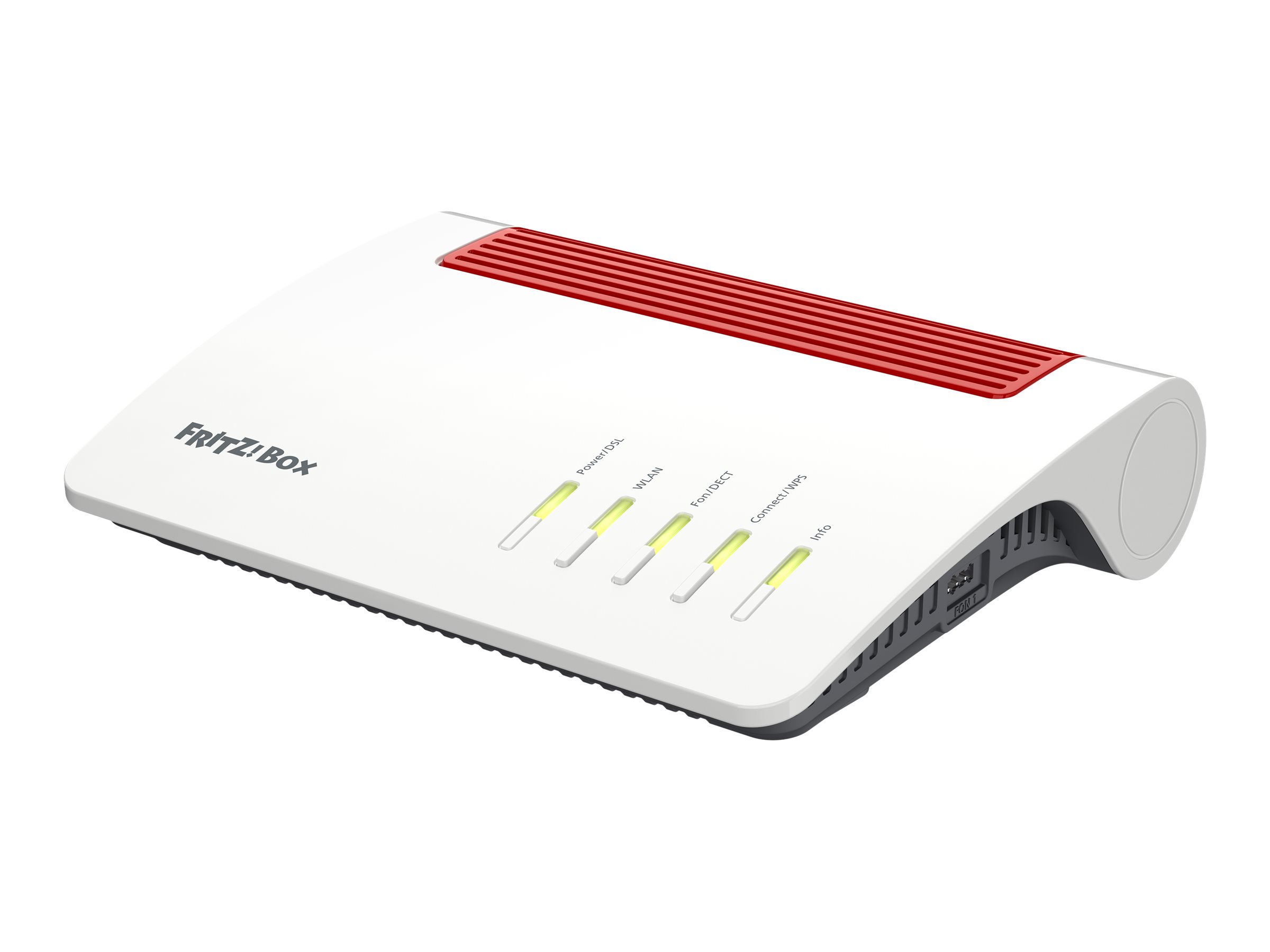 FRITZ!Box 7590 AX WLAN-Router Wi-Fi 6 Rot, Weiß