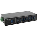 USB 3.2 HUB 7-Port Gen1 inkl.USB-Kab inkl.USB-Kabel,DIN-Rail-Kit,VIAVL811 (EX-11227HMVS)