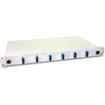 Lightwin LWL Spleissbox, 12 Fasern, 6x DSC Singlemode, 9/125µm OS2 G657.A1 Pigtail Spleißboxen (SPBOX 12E09 OS2 DSC)