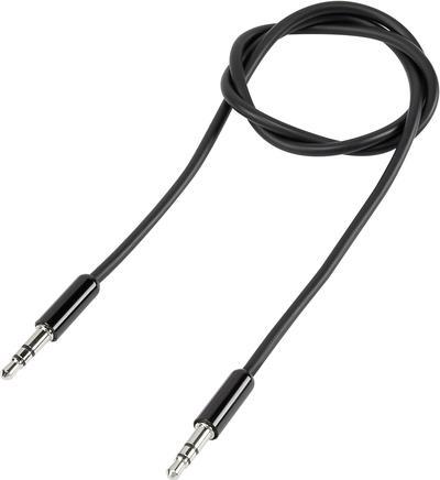 SpeaKa Professional SP-7870052 Klinke Audio Anschlusskabel [1x Klinkenstecker 3.5 mm - 1x Klinkenstecker 3.5 mm] 5.00 m Schwarz SuperSoft-Ummantelung (SP-7870052)