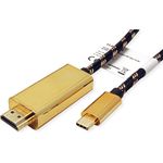ROLINE 11.04.5844 USB-Grafikadapter 3840 x 2160 Pixel Schwarz - Gold (11.04.5844)
