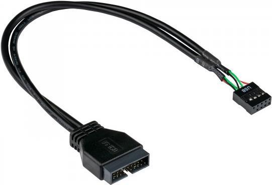 Alcasa 5021-PST4 USB Kabel 0,6 m USB 2.0 Schwarz (5021-PST4)