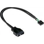 Alcasa 5021-PST4 USB Kabel 0,6 m USB 2.0 Schwarz (5021-PST4)