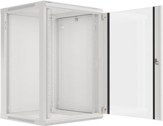 Lanberg WF01-6618-10S Netzwerkschrank 18U Wandmontage 60x60x90,1 cm Grau RAL 7035