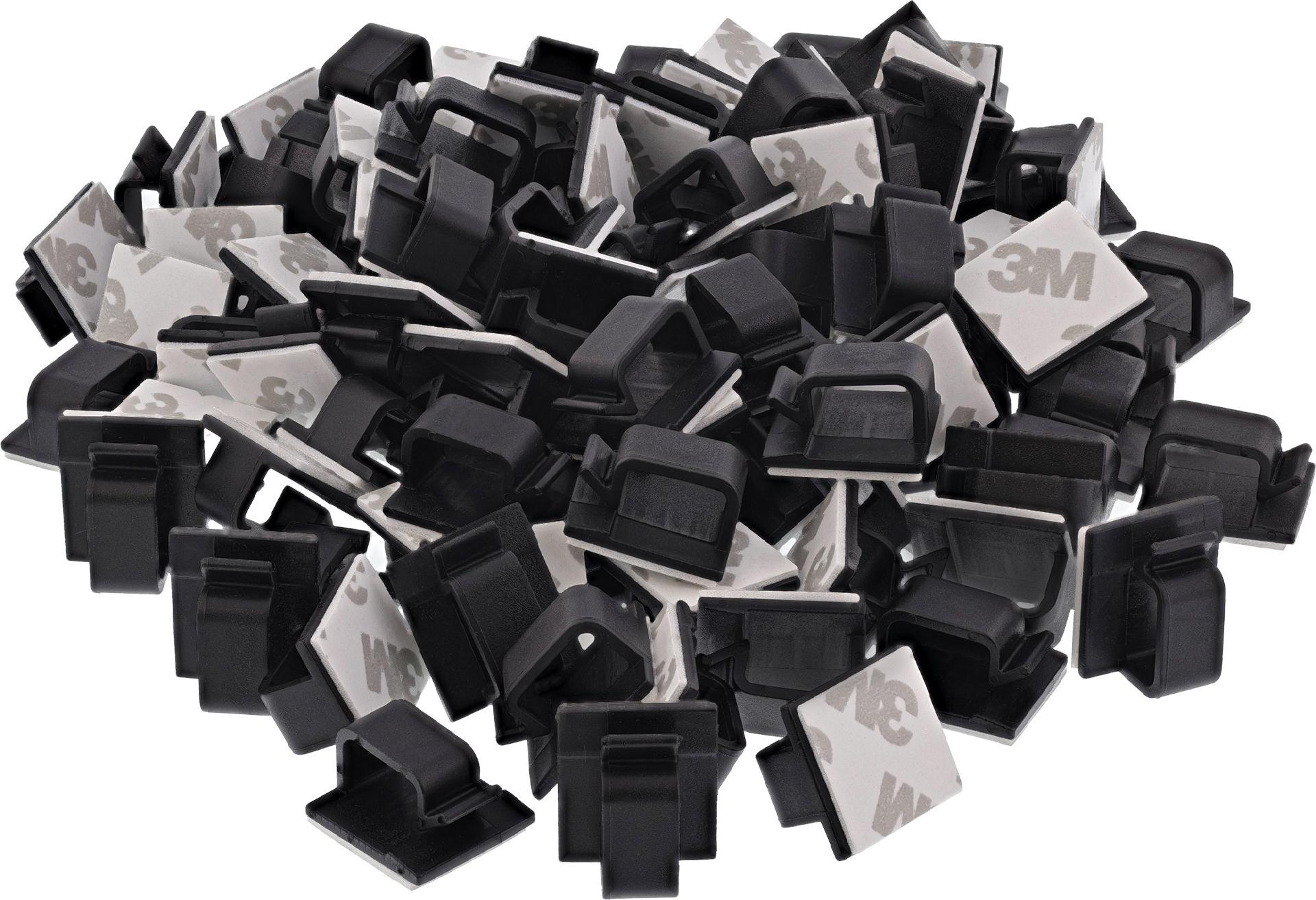 InLine 100er Pack Kabelmanager Klebesockel XL (59971H)