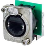 Neutrik RJ45 Datensteckverbinder etherCON D Serie Buchse, gewinkelt Pole: 8P8C NE8FDP-R Nickel NE8FDP-R 1 St. (NE8FDP-R)