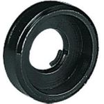 ACCESSORY Kunststoffscheibe schwarz groß (vertieft) (30007810)