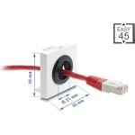 Delock Easy 45 Kabeldurchführung rund O weiß schwarz (91074)