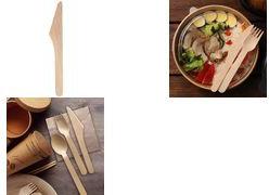 NATURE Star Holz-Messer, gewachst, Länge: 165 mm aus Birkenholz, mit pflanzlicher Wachsschicht, geschliffen - 1 Stück (388552)