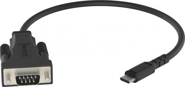 Vision Professional TC-USBCSER/BL Serieller Adapter USB-C zu DB-9 2 m Schwarz