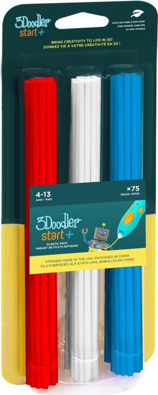 3Doodler Start 3DS-ECO-MIX1-75 3D-Druckmaterial Kompostierbarer Kunststoff Blau (3DS-ECO-MIX1-75)