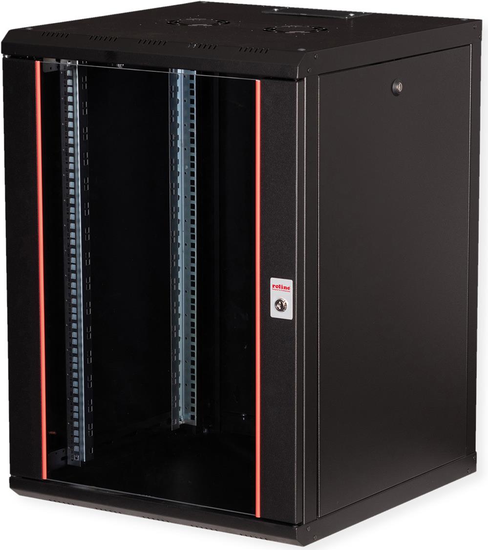 ROLINE 19 Zoll Wandgehäuse Pro 16 HE 600x600 BxT schwarz - Wandgehäuse (26.21.0177)