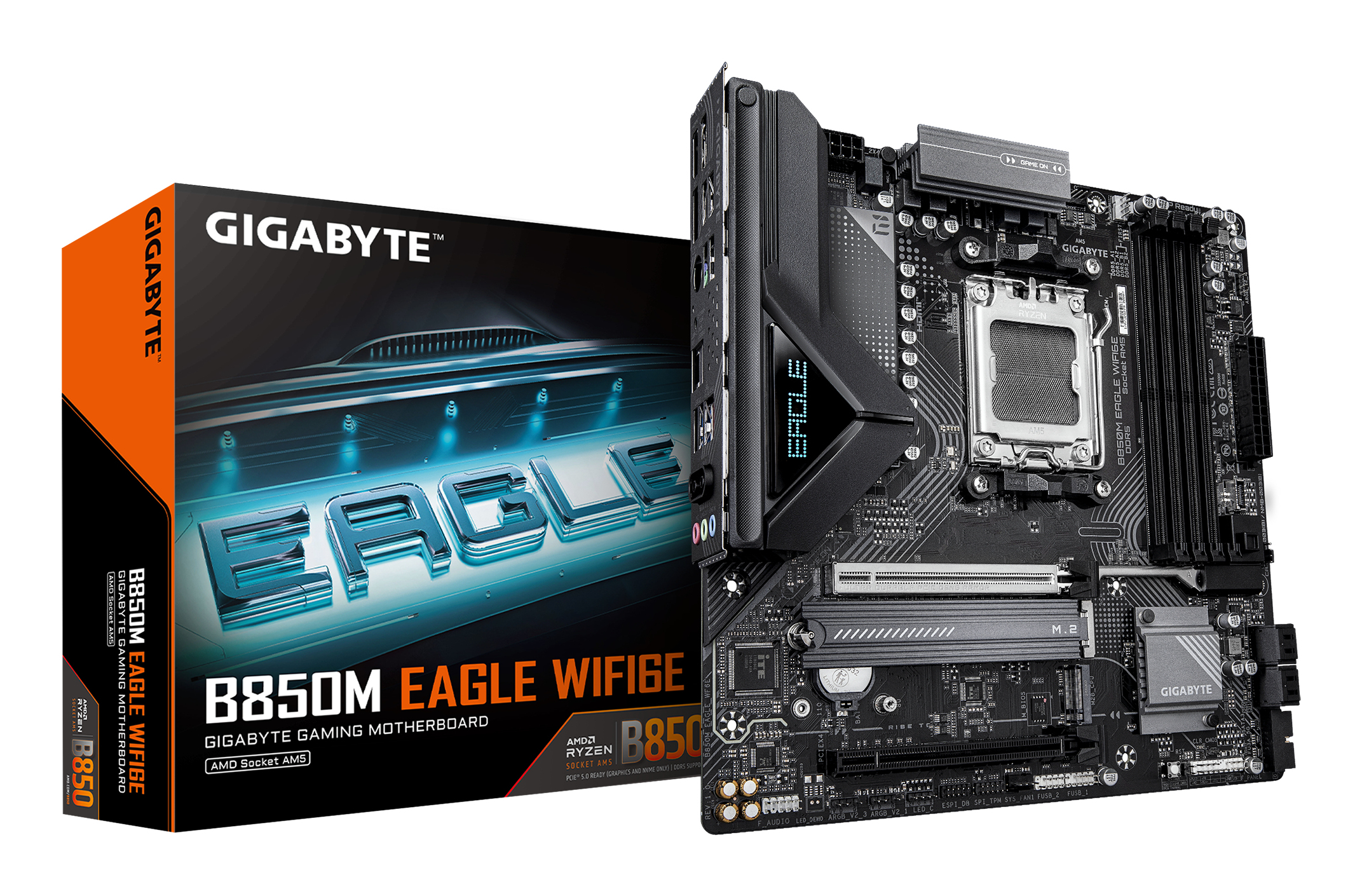 GIGABYTE B850M EAGLE WIFI6E Micro ATX Socket AM5 AMD B850 Dark Brown
