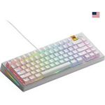 Glorious PC Gaming Race GMMK 3 HE 75% Custom Gaming-Tastatur - Pre-Built ANSI US Fox Switches (GLO-KB-GMMK3-75-PB-HE-W-WHT-US)