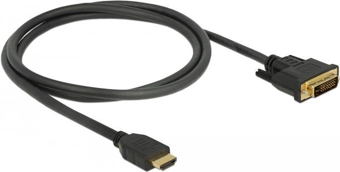 DELOCK HDMI zu DVI 24+1 Kabel bidirektional 1 m