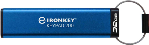 Kingston IronKey Keypad 200 - 32 GB (Hardware-verschlüsselter USB-Stick) (IKKP200/32GB)