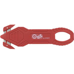 WEDO Safety-Folienschneider, rot verdeckt liegende Klinge zum Schutz vor Schnittverletzungen - 1 Stück (78 864)