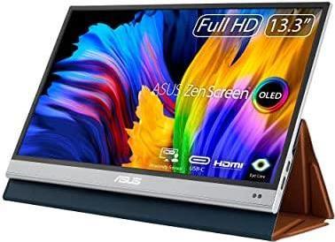 ASUS ZenScreen OLED MQ13AH, 13.3" Mobile-Monitor USB HDMI [Energieklasse C] (90LM07EV-B01170)