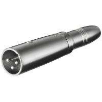 Wentronic Goobay XLR- Adapter - XLR-Stecker (3-Pin) > Klinke 6,35 mm-Buchse (2-Pin, Mono) (27454)