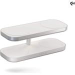 Zens Aluminium Series Quattro Wireless Charger Pro 4 mit Netzteil 65W | 4x 15W | Qi2 | weiß | ZEQC01W/00 (ZEQC01W/00) (geöffnet)