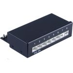 S/CONN maximum connectivity Patchfeld-cat 6A Patchpanel, geschirmt, schwarz, 8 Ports (75067)