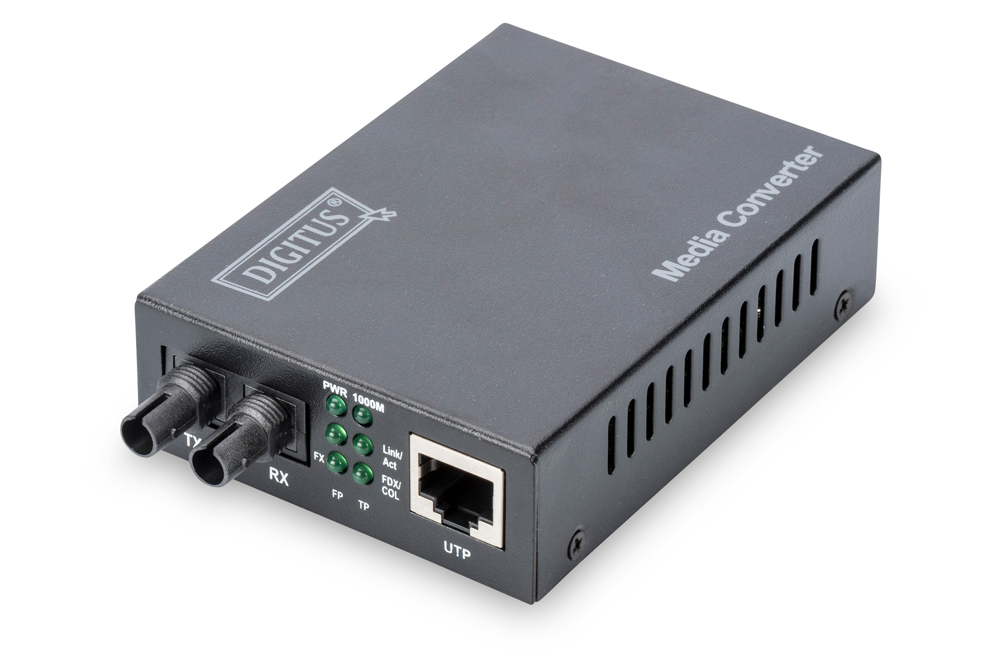 Digitus Professional DN-82110-1 Medienkonverter 10/100/1000Base-T zu 1000Base-SX Multimode ST bis 0,5 km