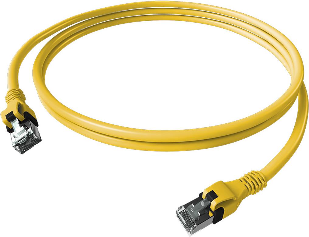 ZVK EasyLan CPP1OYAYAY0050 DualBoot Push Patchkabel Kat.6A geschirmt gelb 5,0m (CPP1OYAYAY0050)