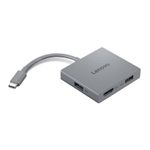 Lenovo USB-C 4-in-1 Travel Hub Gen 2 - Dockingstation, HDMI 4K 60Hz, 2x USB-A, Audio