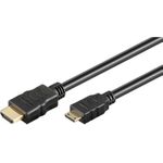 Wentronic High Speed Mini HDMI Kabel mit Ethernet schwarz - Länge: 1,50 m