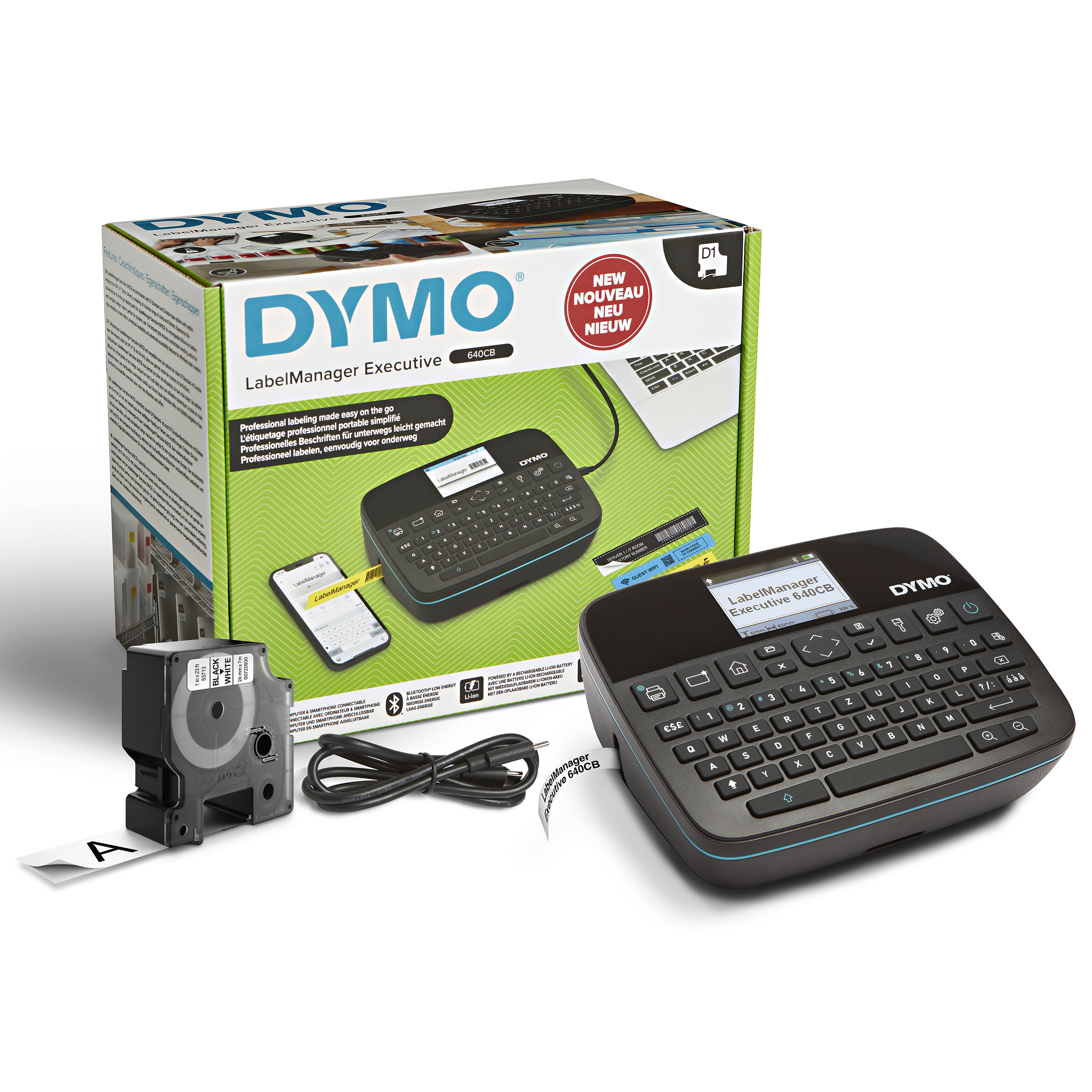 DYMO LabelManager 640CB Etikettendrucker Thermotransfer 12 mm/s QWERTZ Schwarz