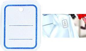 agipa Stückwarenanhänger, 30 x 27 mm, gelocht, liniert für die Preis- und Warenauszeichnung, aus stabilem Karton (161020)