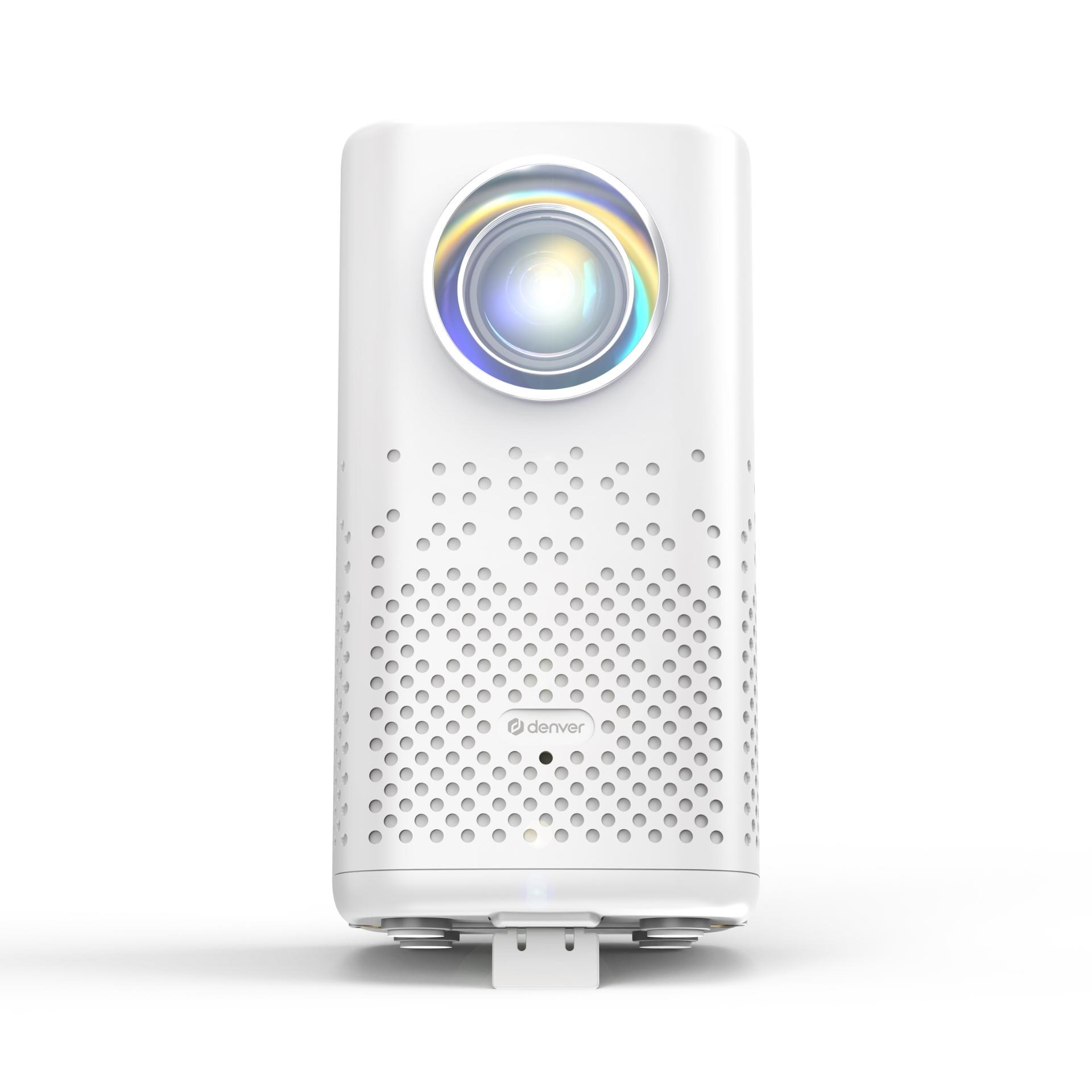 Denver PR-4700 Portabler Short-Throw 4K-Projektor mit Akku 150 ANSI Lumen LCD