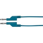VOLTCRAFT Messleitung [ Lamellenstecker 4 mm - Lamellenstecker 4 mm] 5.00 m Blau MS5/BL (MS5/BL)
