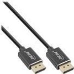 InLine® DisplayPort 1.4 Kabel, 8K4K, schwarz, vergoldete Kontakte, 0,5m (17201S)