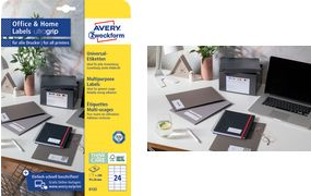 Avery 3481-10 Druckeretikett Weiß Selbstklebendes Druckeretikett (3481-10)