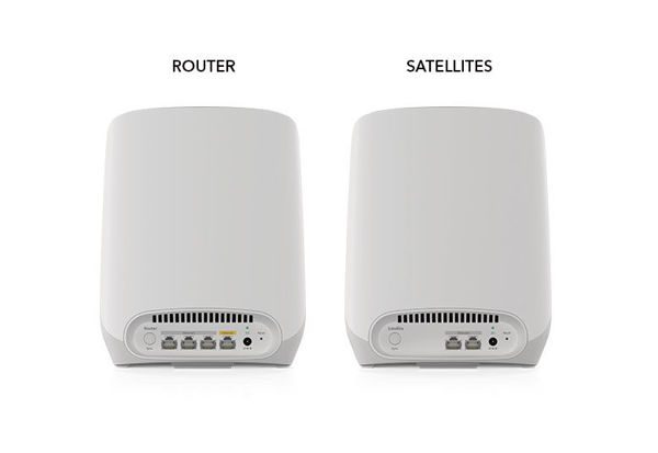 NETGEAR Orbi RBK762S Wi-Fi 6 Tri-Band AX5400 WLAN-System Weiß