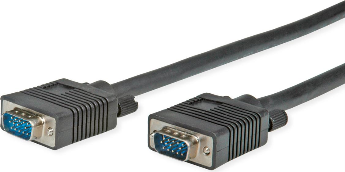 STANDARD SVGA Kabel HD15 ST - ST, schwarz, 10 m (S3605)