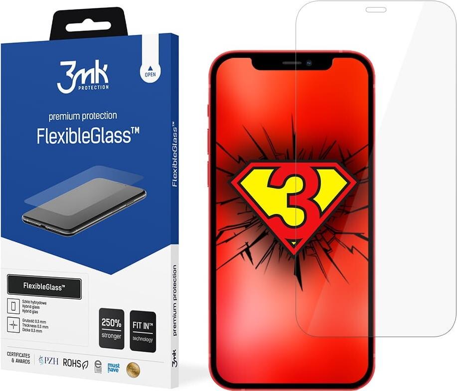 3mk gehärtetes Glas FlexibleGlass für Apple iPhone 12/12 Pro (5903108305907)