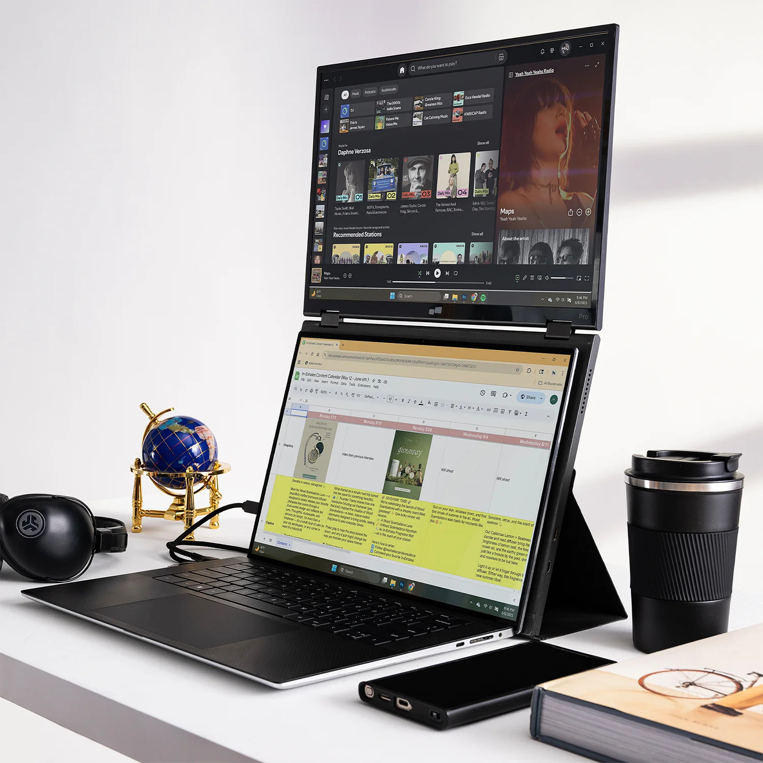 Mobile Pixels Duex Float 2 Pro Tragbarer Monitor 16" 2560x1600 120 Hz Schwarz