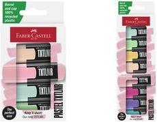 FABER-CASTELL Textmarker TXTLNR Pastell 4er Kartonetui (154214)