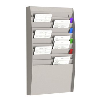 PAPERFLOW A4V2X25.02 Sortiertafel 50 Fächer Grau