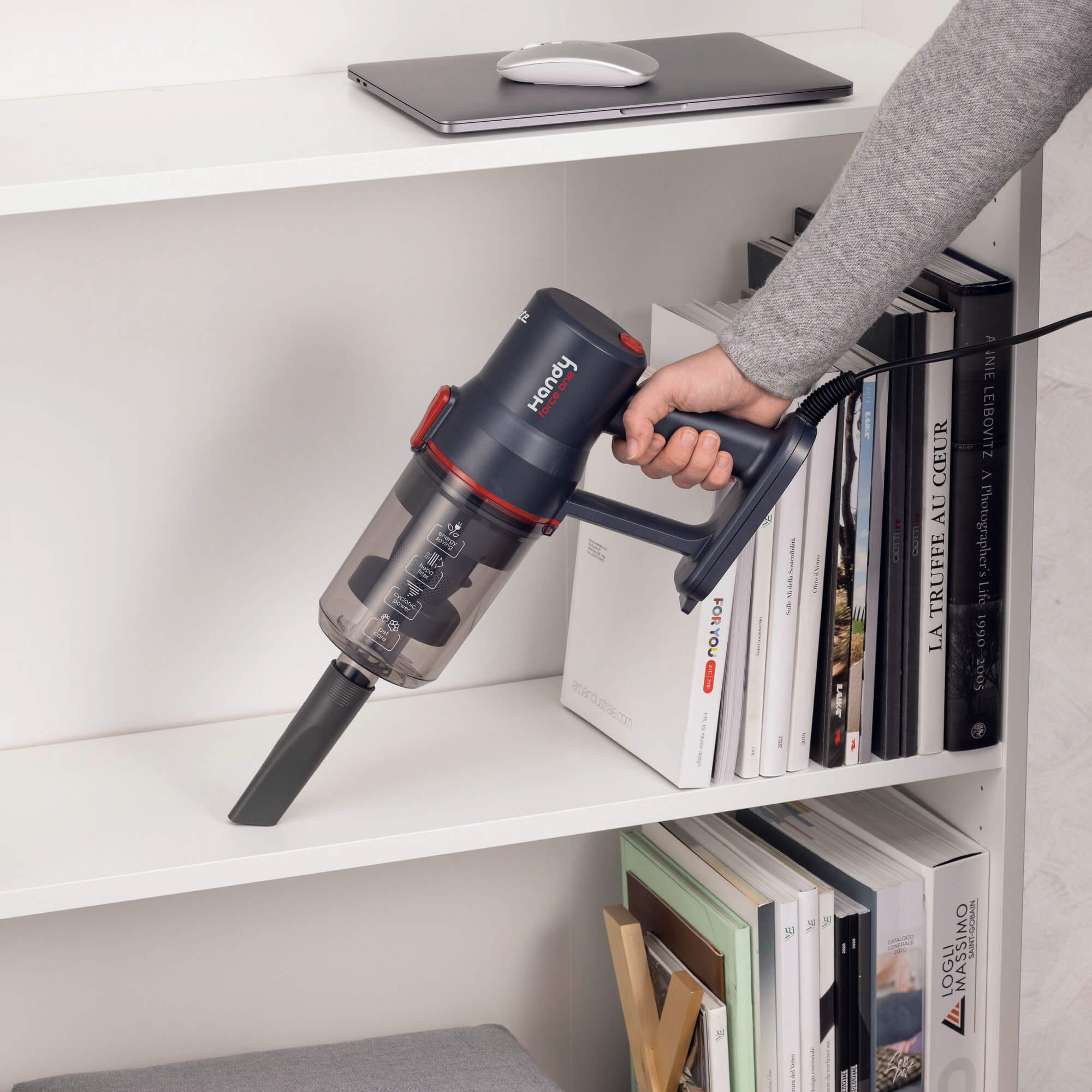 Ariete Handy Force One 2in1 Stabstaubsauger 600 W Schwarz