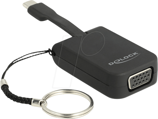 DELOCK Adapter USB C -> VGA (DP Alt Mode) Schlüsselanhänger