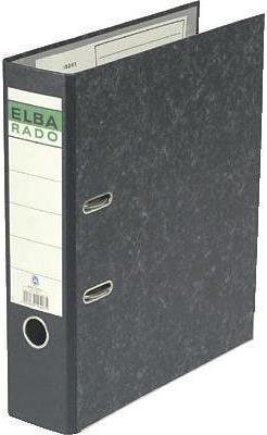 ELBA Ordner ELBArado 100081018 DIN A4 80mm Pappe schwarz (100081018)