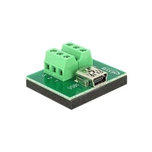 Delock Adapter Mini USB Buchse > Terminalblock 6 Pin (65518)