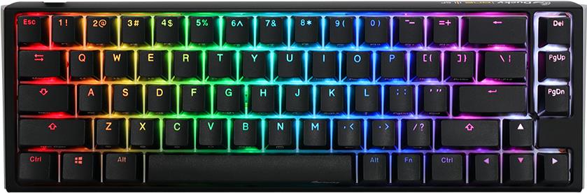 Ducky One 3 Classic Black/White SF Gaming Tastatur, RGB LED - MX-Silent-Red (US) (DKON2167ST-SUSPDCLAWSC1)