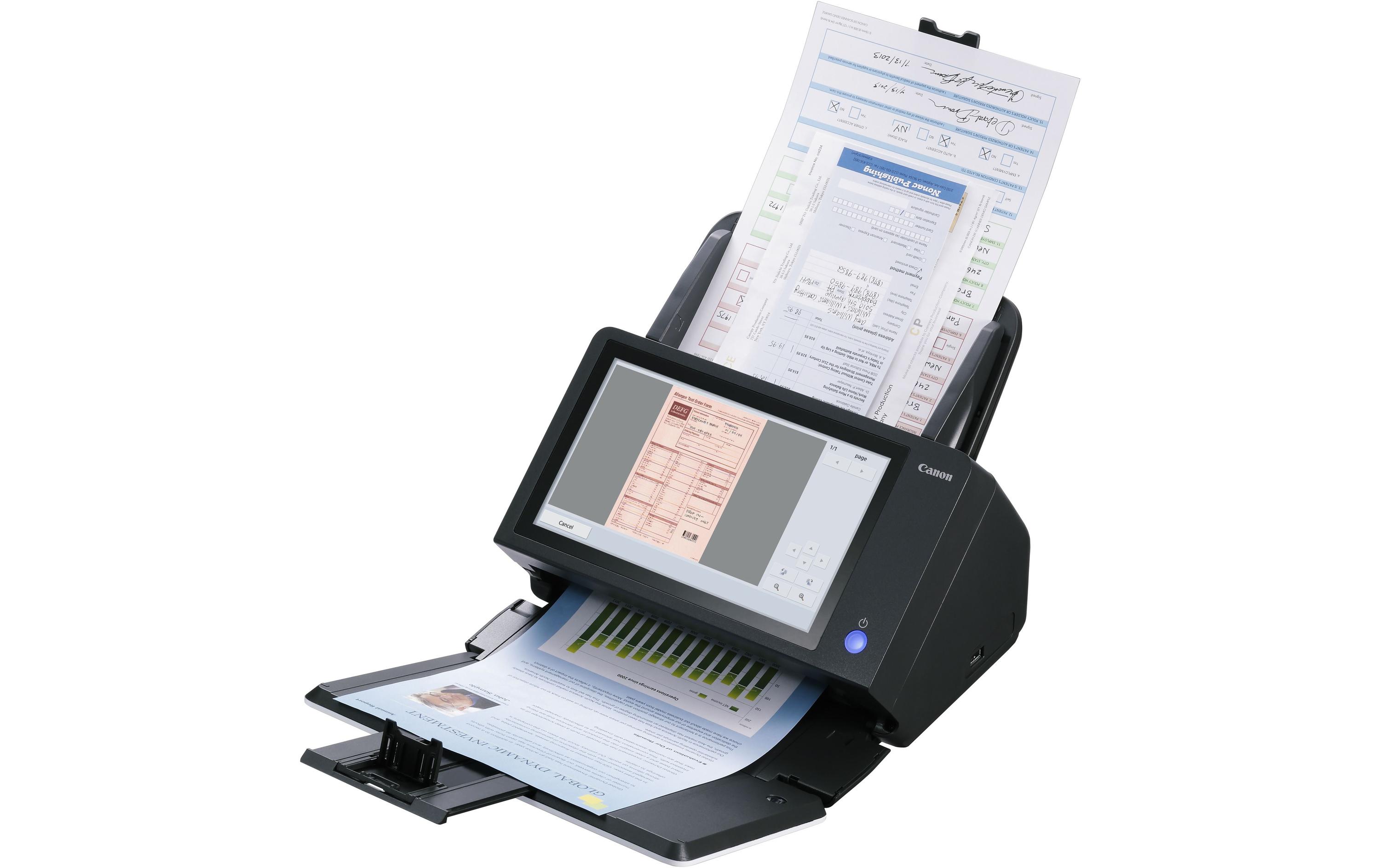 Canon imageFORMULA ScanFront 400 Dokumentenscanner 600 dpi Duplex LAN Schwarz, Weiß