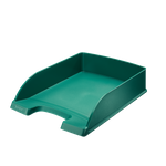 Leitz Plus Briefablage Standard A4 grün, stapelbar, Polystyrol, großer Greifausschnitt (5227-00-55)