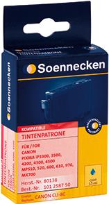 Soennecken Tintenpatrone 80138 wie Canon CLI8C cyan (80138)